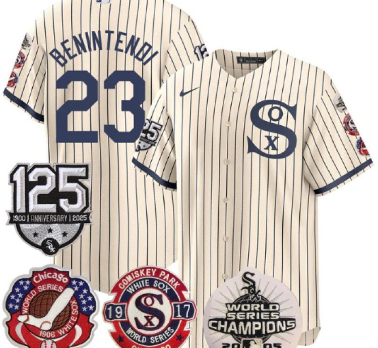 Andrew Benintendi Jersey 23 Chicago White Sox 125th World Series Champions Field Of Dream