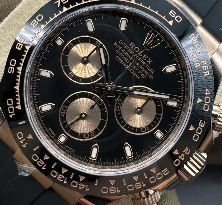 Rolex Daytona Rose Gold Daytona Black Dial