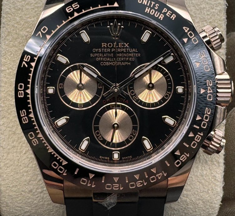 Rolex Daytona Rose Gold Daytona Black Dial