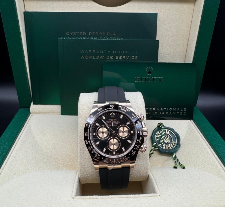 Rolex Daytona Rose Gold Daytona Black Dial