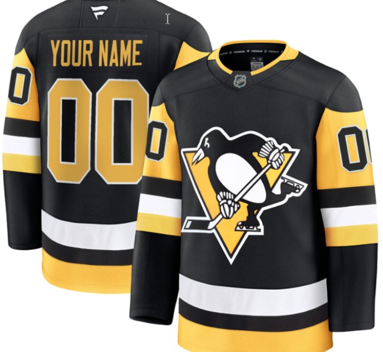 Mens Custom Pittsburgh Penguins Jersey Name Number 2025 Premium All Stitched