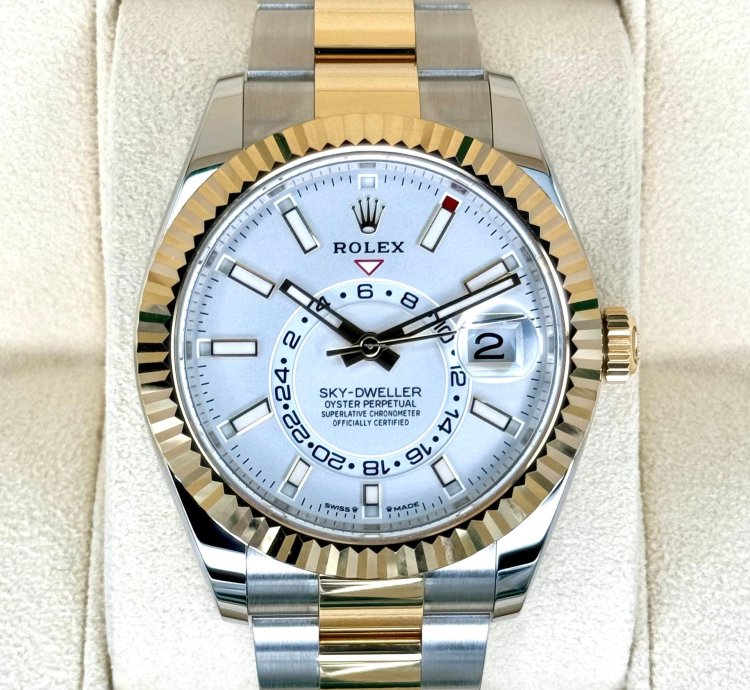 Rolex Sky-dweller New 2024 Sky-dweller 42mm 336933 Two-tone Oyster White Dial