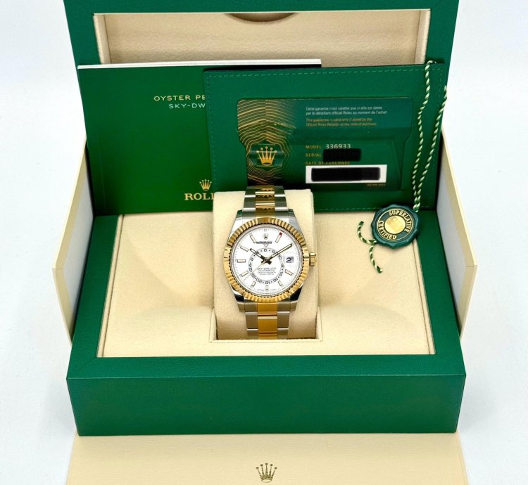 Rolex Sky-dweller New 2024 Sky-dweller 42mm 336933 Two-tone Oyster White Dial