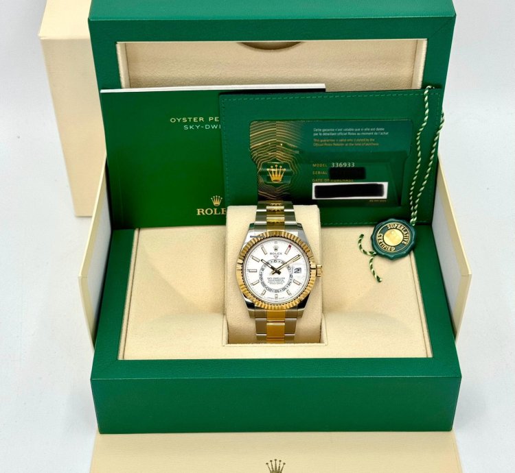 Rolex Sky-dweller New 2024 Sky-dweller 42mm 336933 Two-tone Oyster White Dial