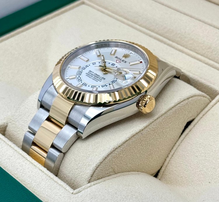 Rolex Sky-dweller New 2024 Sky-dweller 42mm 336933 Two-tone Oyster White Dial