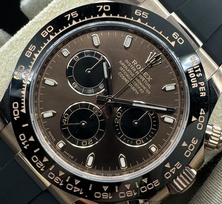 Rolex Daytona Rose Gold Daytona Chocolate Dial Unworn