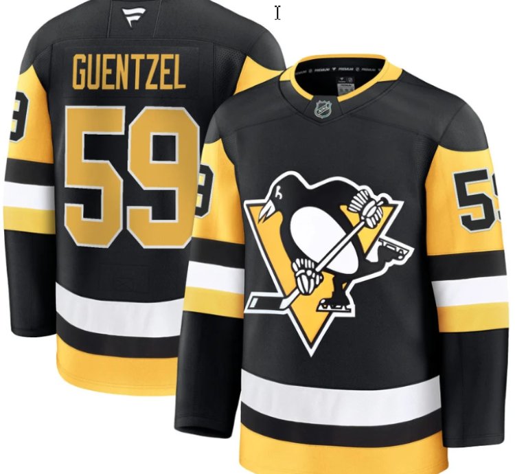Mens Jake Guentzel Jersey 59 Pittsburgh Penguins 2025 Premium All Stitched