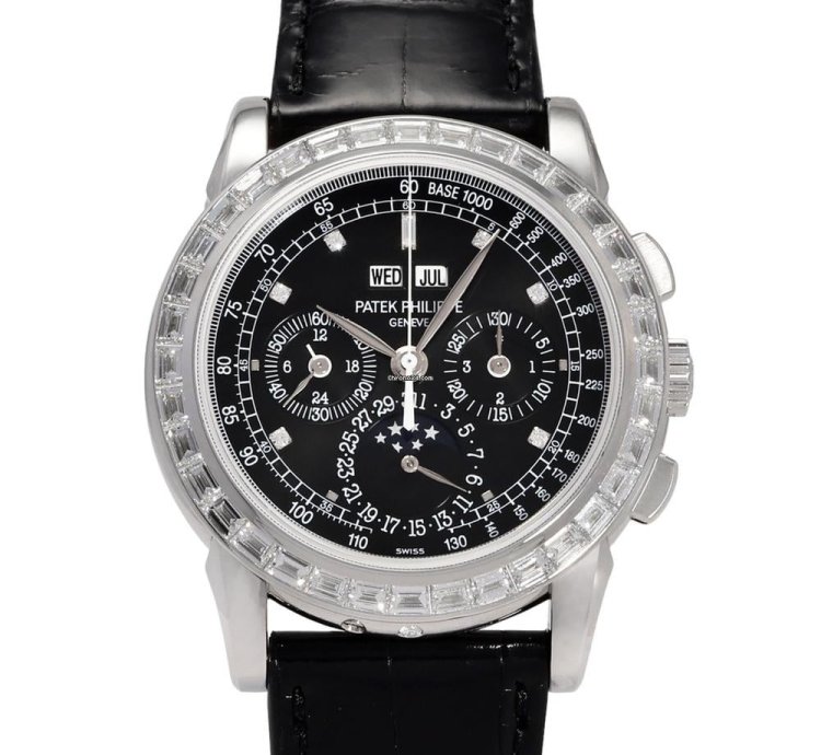 Patek Philippe Perpetual Calendar Chronograph 5971p-001 Manual Winding Platinum Good