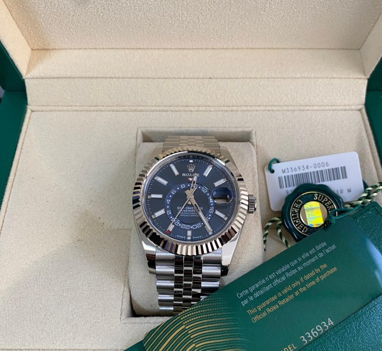 Rolex Sky-dweller New 2024 Unworn Sky-dweller Steel Jubilee Blue Index Dial 336934 Full Set