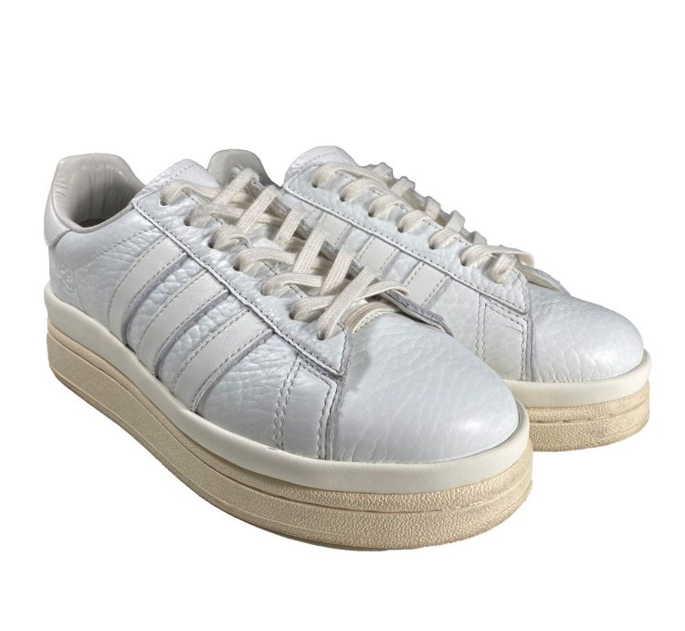 Adidas -3 Hicho Lowtop Leather Platform Sneakers White