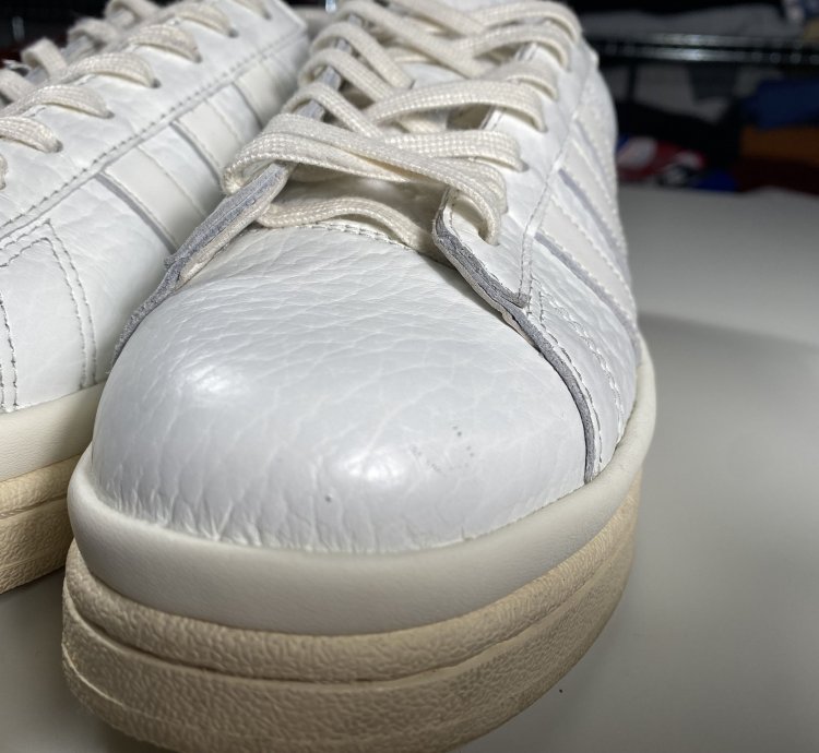Adidas -3 Hicho Lowtop Leather Platform Sneakers White