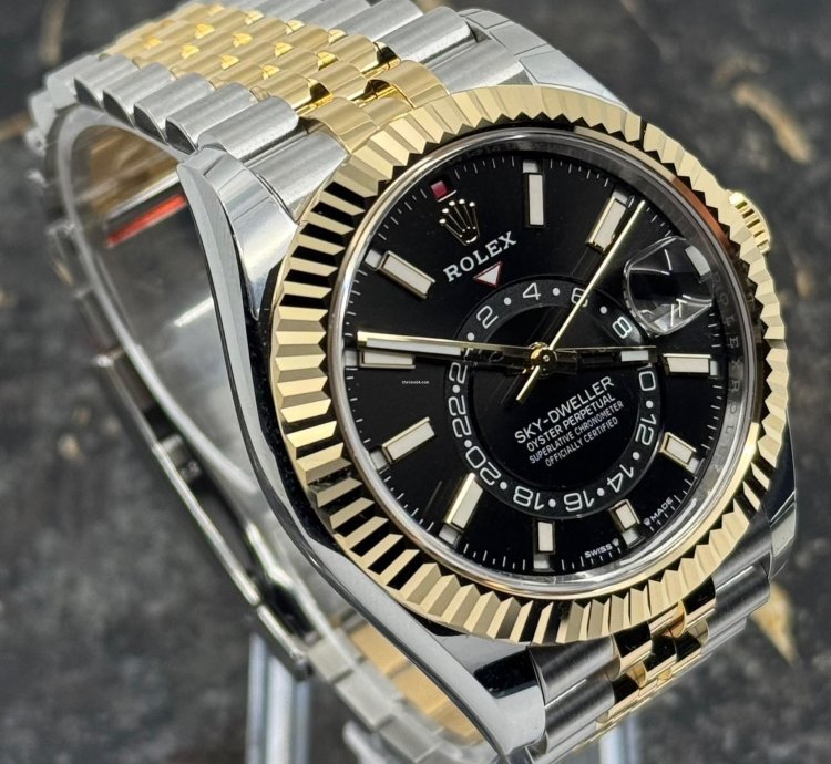 Rolex Sky-dweller New 2025 - Full Stickers - Sky-dweller - Black Dial - Jubilee - 336933