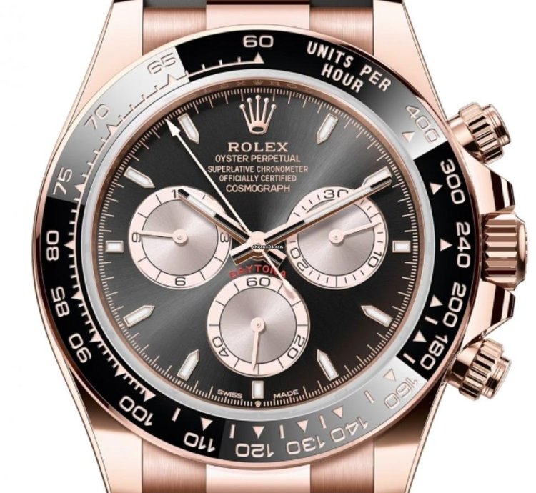 Rolex Daytona Rose Gold Oysterflex Black Dial 126515ln Unworn 2024