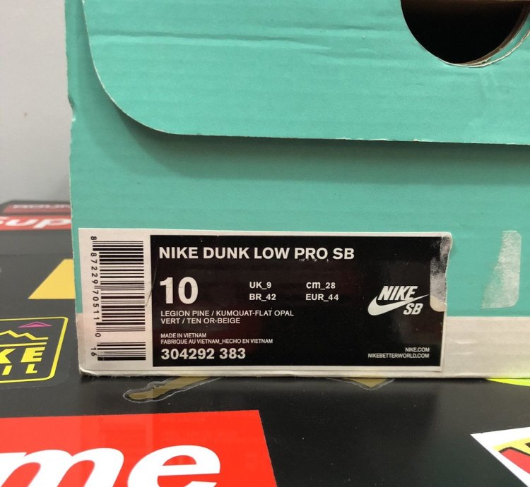 Nike Sb Dunk Low Legion Pine 2016