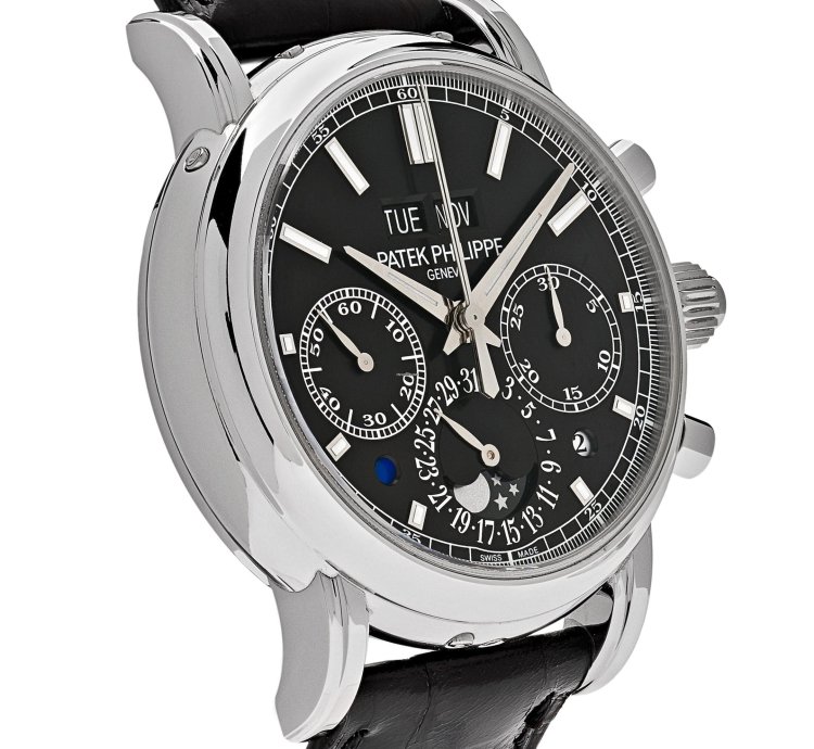 Patek Philippe Perpetual Calendar Chronograph Grand Complications 5204p-011 Perpetual Calendar Chronograph Platinum Black Dial