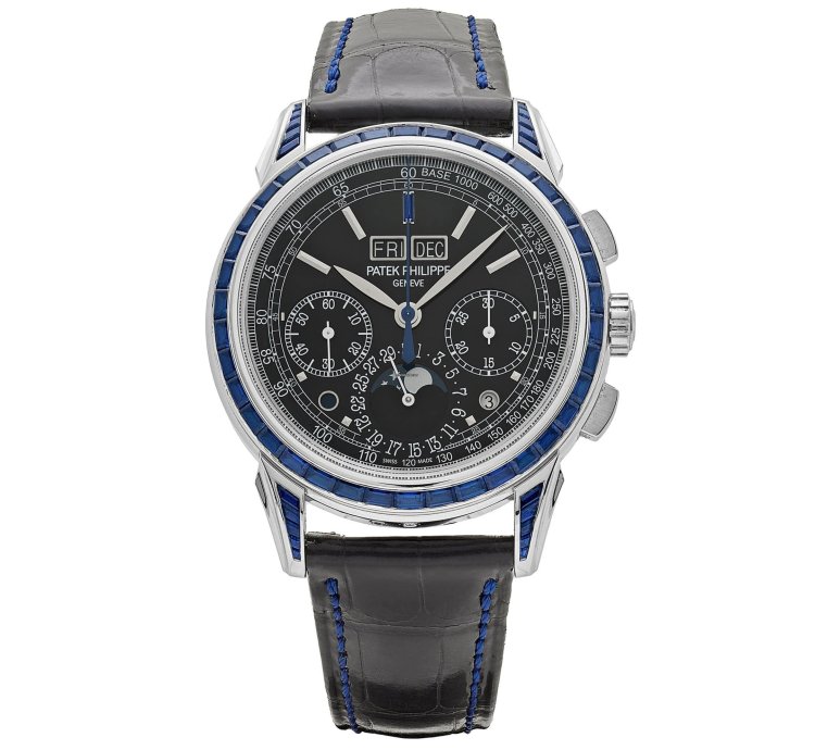 Patek Philippe Perpetual Calendar Chronograph Grand Complications 5271 11p-001 Moon Phases Platinum Black Dial Sapphire Bezel