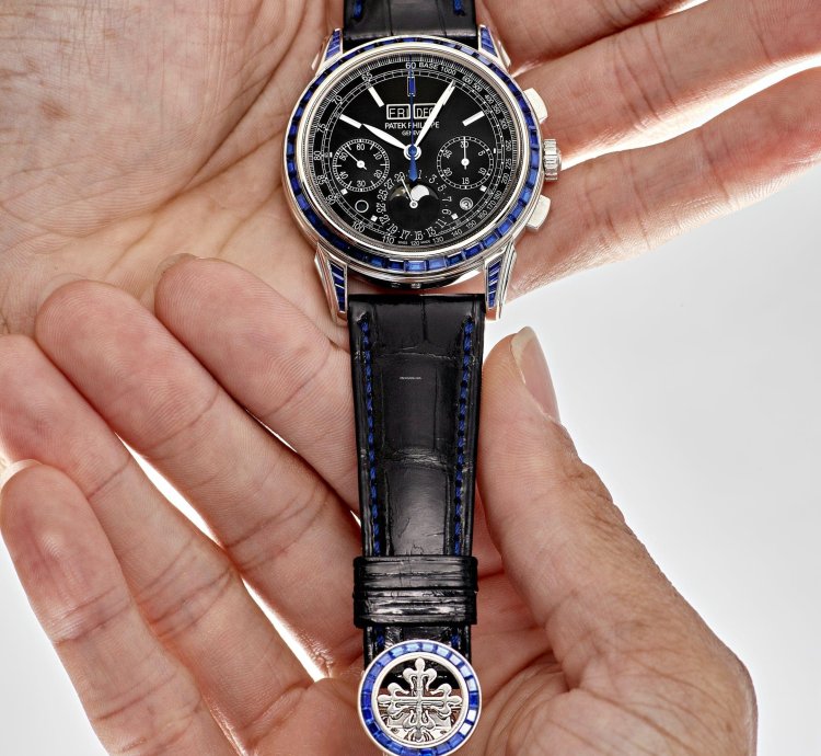 Patek Philippe Perpetual Calendar Chronograph Grand Complications 5271 11p-001 Moon Phases Platinum Black Dial Sapphire Bezel