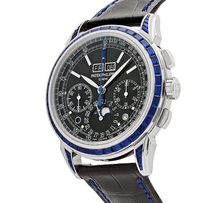 Patek Philippe Perpetual Calendar Chronograph Grand Complications 5271 11p-001 Moon Phases Platinum Black Dial Sapphire Bezel