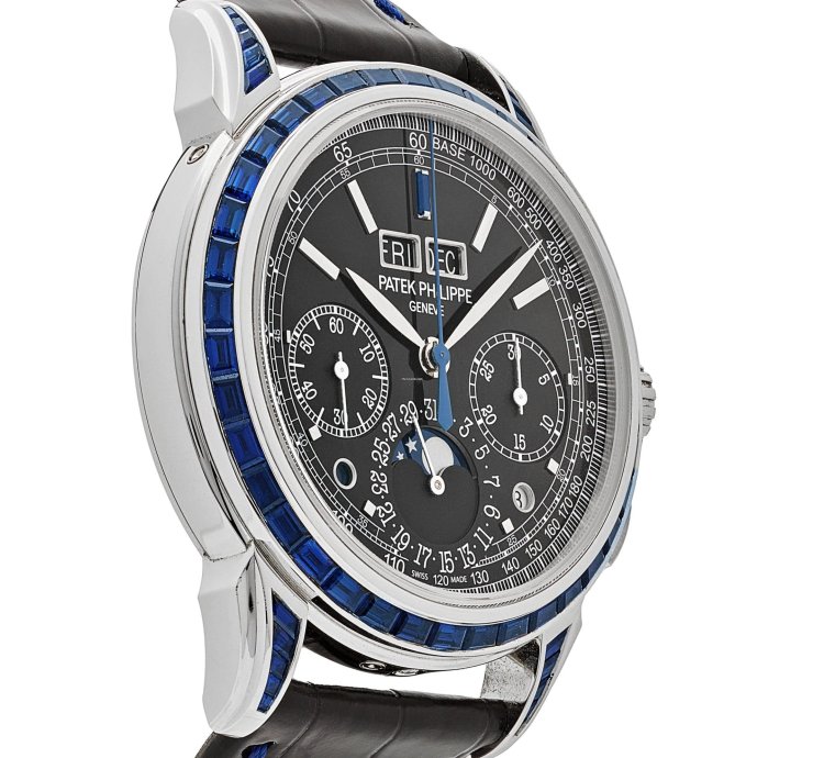 Patek Philippe Perpetual Calendar Chronograph Grand Complications 5271 11p-001 Moon Phases Platinum Black Dial Sapphire Bezel