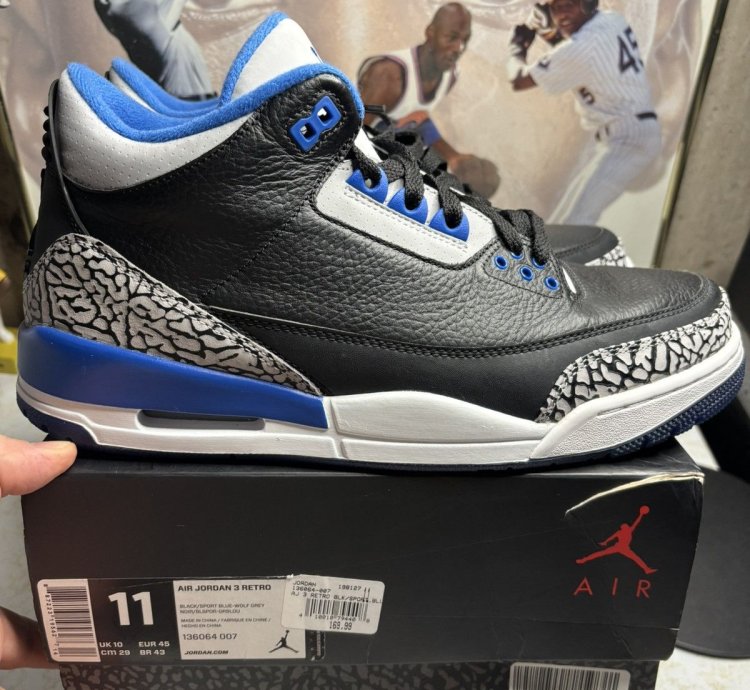Jordan Retro 3 Sport Blue