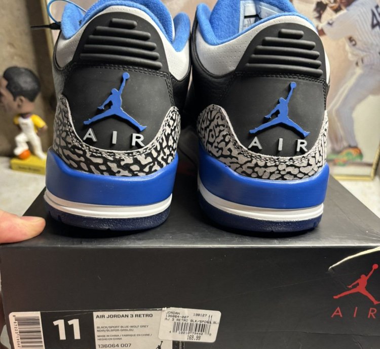 Jordan Retro 3 Sport Blue