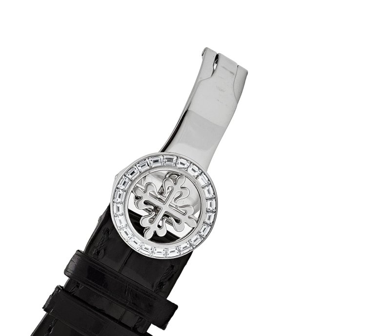 Patek Philippe Perpetual Calendar Chronograph Grand Complications 5271p-001 Perpetual Calendar Platinum Black Dial Baguette Bezel