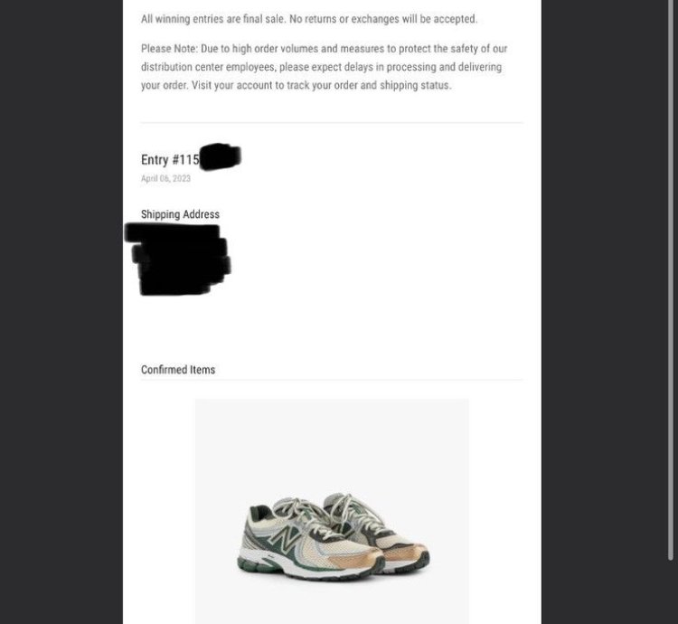 Confirmed Order Ald New Balance 860v2 Green