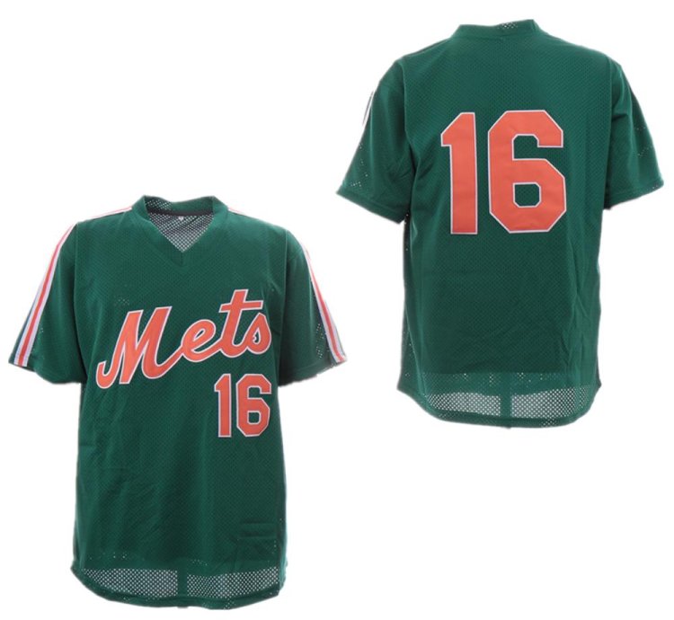 New York Mets Dwight Gooden Green Throwback Mesh Pullover Jersey