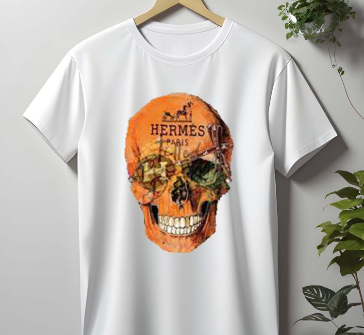 Hermes Skull Logo T-shirt Size Usa