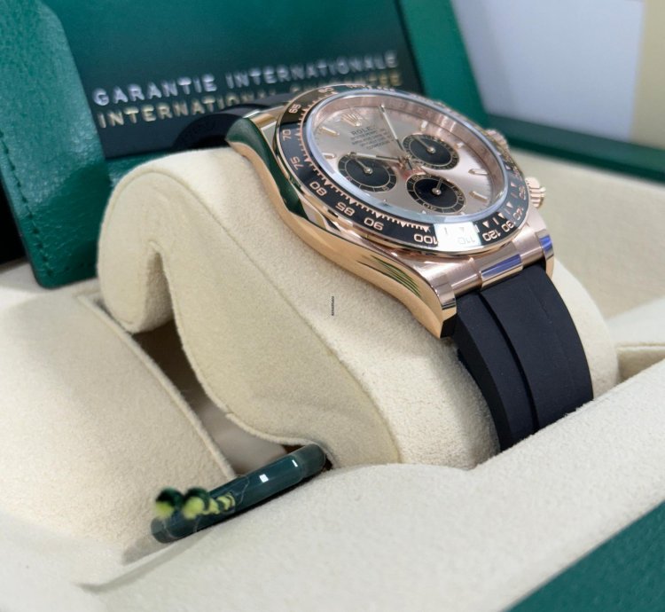 Rolex Daytona Rose Gold Oysterflex Sundust Dial 126515ln New 2023