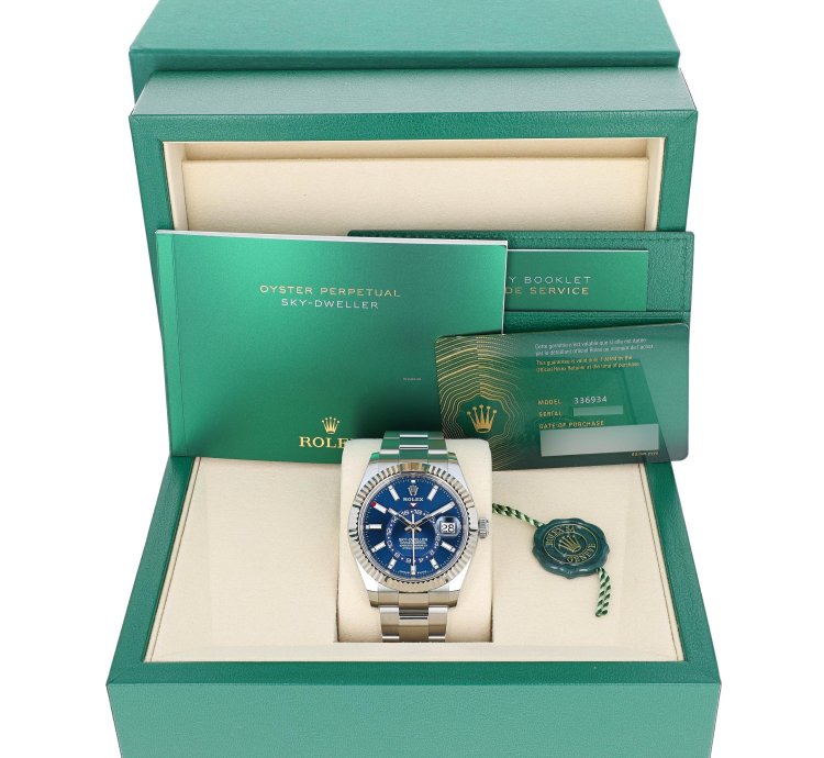 Rolex Sky-dweller New 2025 336934 Blue Oyster Steel 42 Mm