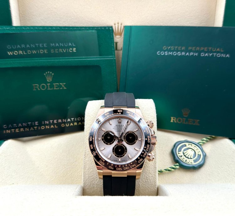 Rolex Daytona Rose Gold Oysterflex Sundust Dial 126515ln Unworn 2024