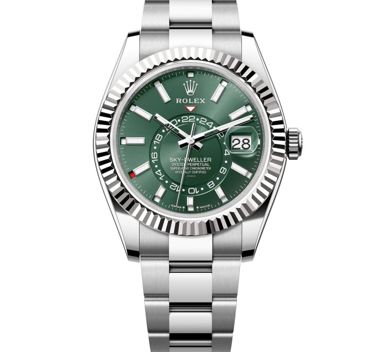 Rolex Sky-dweller New 2025 336934 Green Oyster Steel 42 Mm