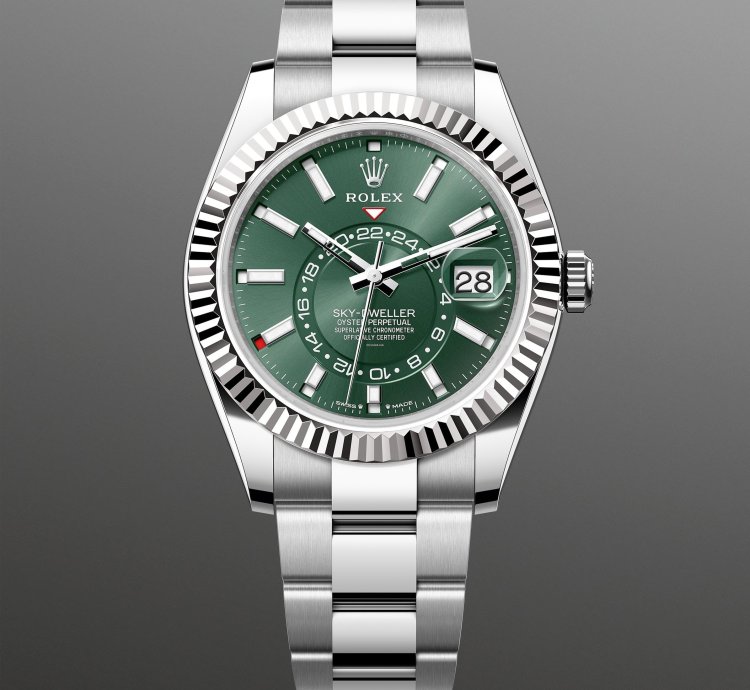 Rolex Sky-dweller New 2025 336934 Green Oyster Steel 42 Mm