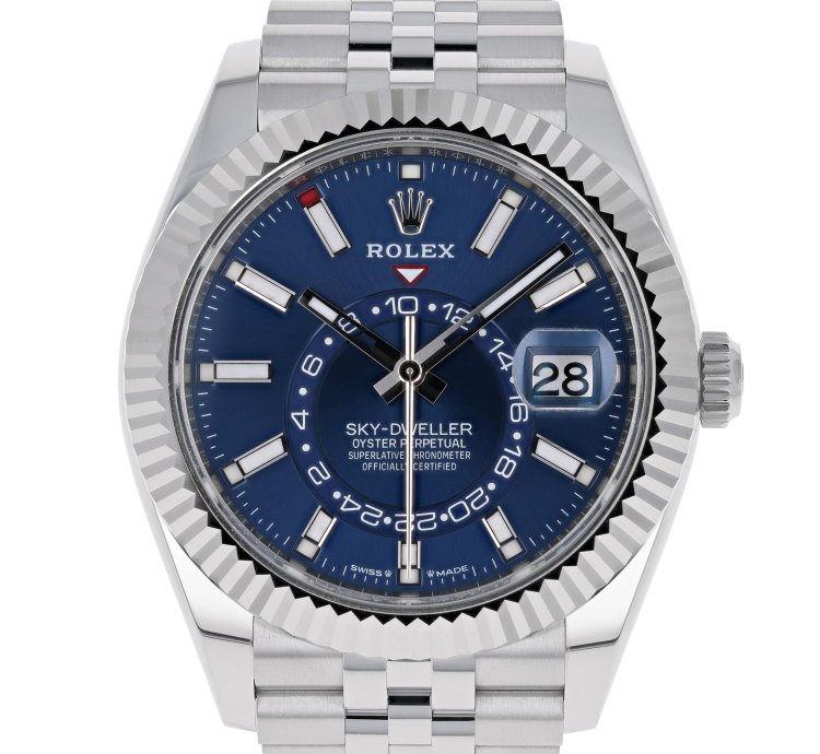 Rolex Sky-dweller New 2025 April 336934 Blue Jubilee Steel 42 Mm