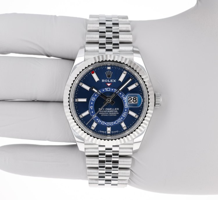 Rolex Sky-dweller New 2025 April 336934 Blue Jubilee Steel 42 Mm