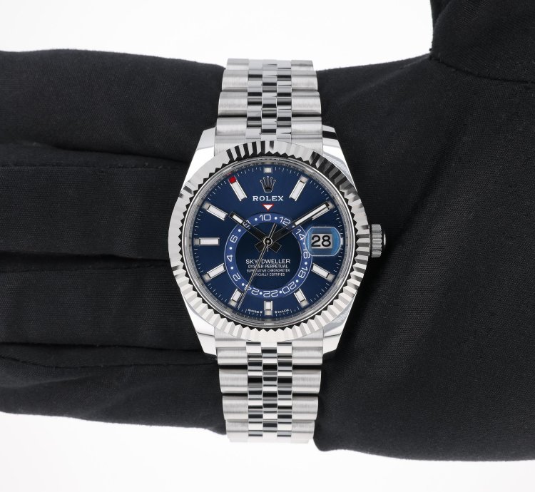 Rolex Sky-dweller New 2025 April 336934 Blue Jubilee Steel 42 Mm