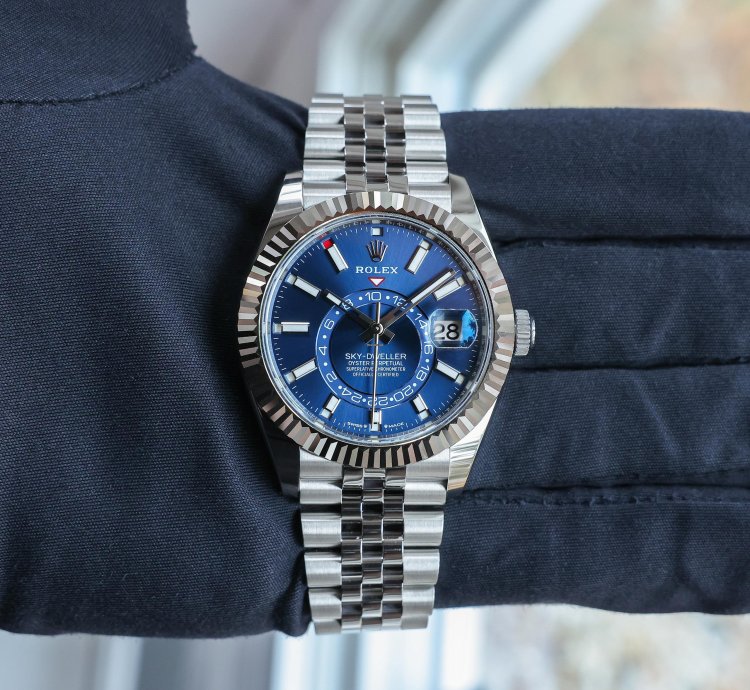 Rolex Sky-dweller New 2025 April 336934 Blue Jubilee Steel 42 Mm