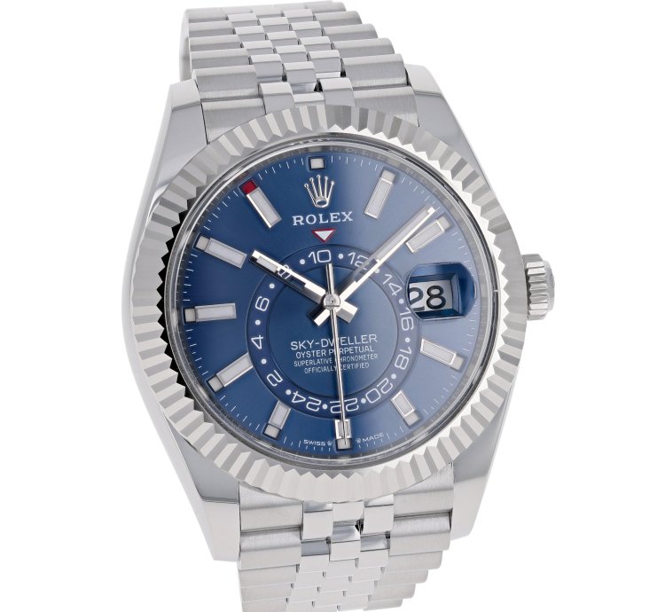 Rolex Sky-dweller New 2025 April 336934 Blue Jubilee Steel 42 Mm