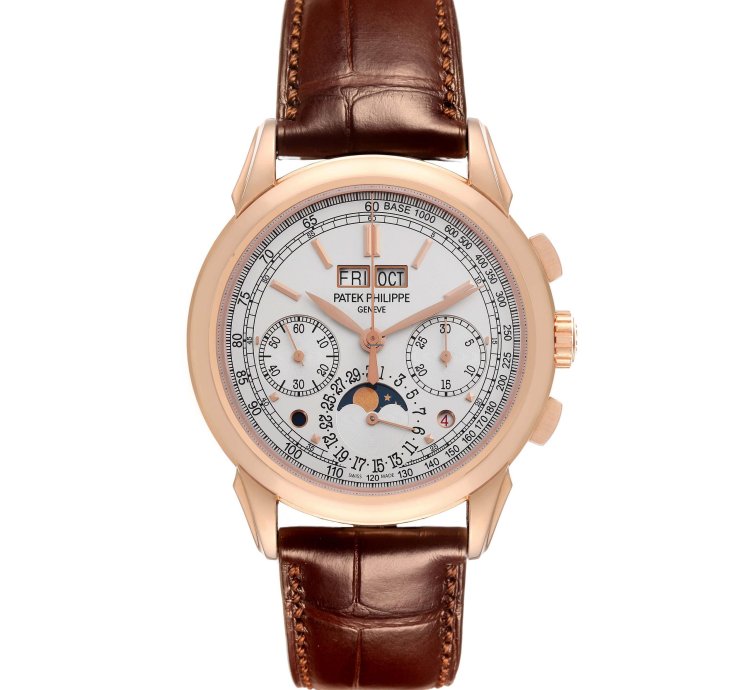 Patek Philippe Perpetual Calendar Chronograph Grand Complications Perpetual Calendar Rose Gold Watch 5270 Box Papers