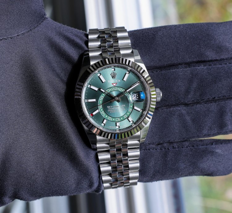 Rolex Sky-dweller New 2025 April 336934 Green Jubilee Steel 42 Mm