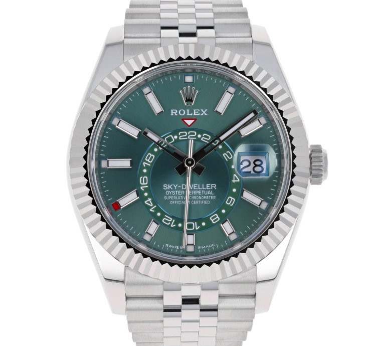Rolex Sky-dweller New 2025 April 336934 Green Jubilee Steel 42 Mm