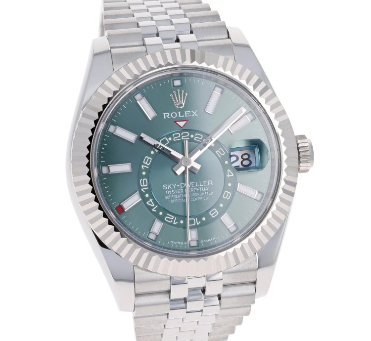Rolex Sky-dweller New 2025 April 336934 Green Jubilee Steel 42 Mm