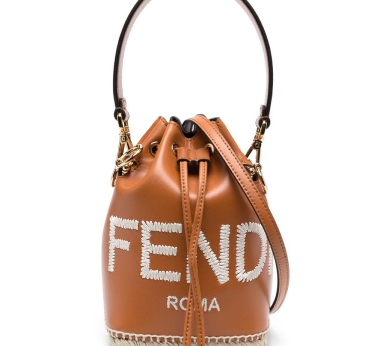 Fendi Small Mon Tresor Leather Bucket Bag