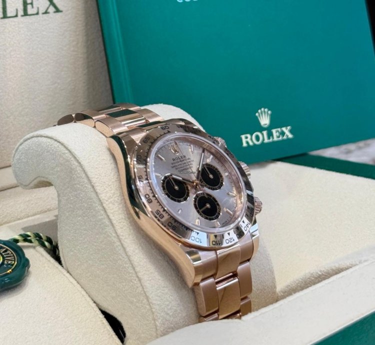 Rolex Daytona Rose Gold Sundust Black Dial 2024