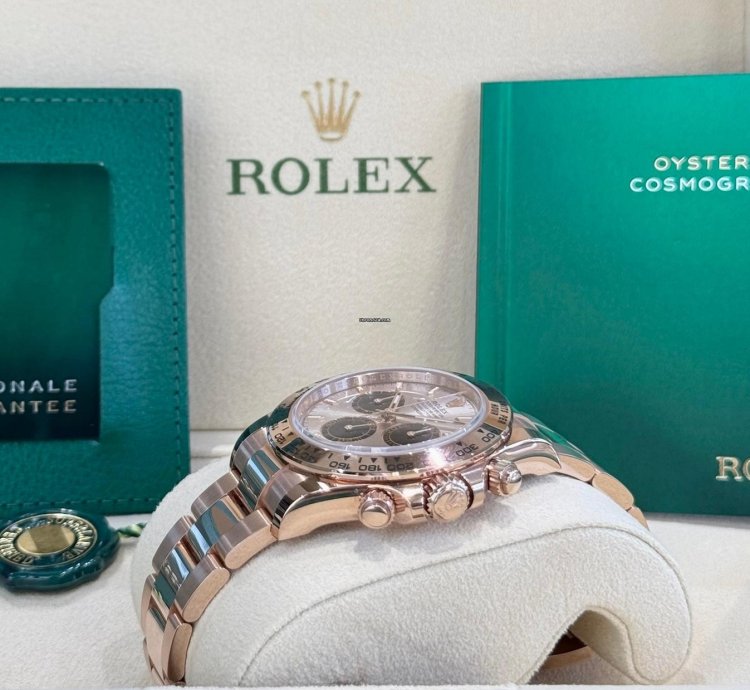 Rolex Daytona Rose Gold Sundust Black Dial 2024