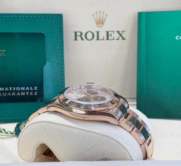 Rolex Daytona Rose Gold Sundust Black Dial 2024