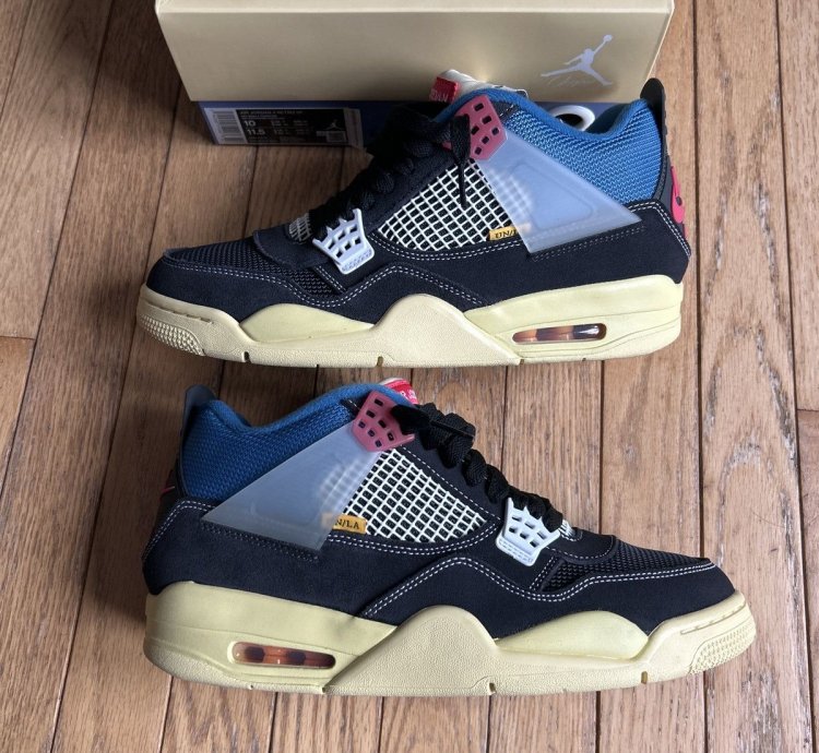 Jordan Union La- Air Jordan 4 Off Noir