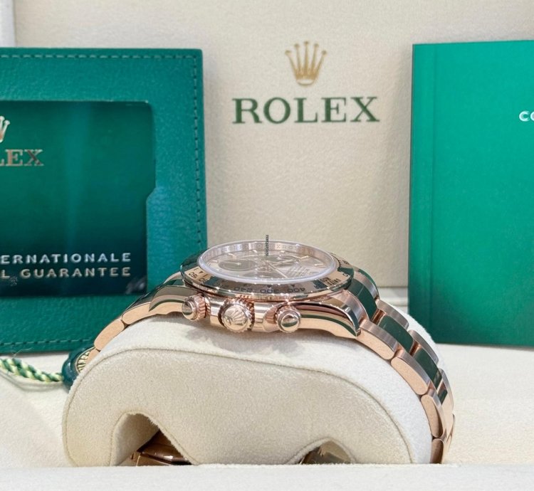Rolex Daytona Rose Gold Sundust Black Dial 2024