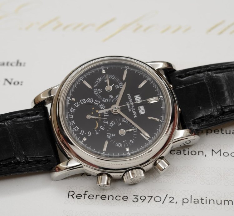 Patek Philippe Perpetual Calendar Chronograph In Platinum Ref 3970 2
